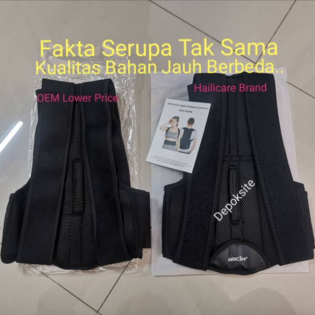 Original HAILICARE Terapi Penyangga Punggung Back Support Posture Corrector Terapi Anti Bungkuk