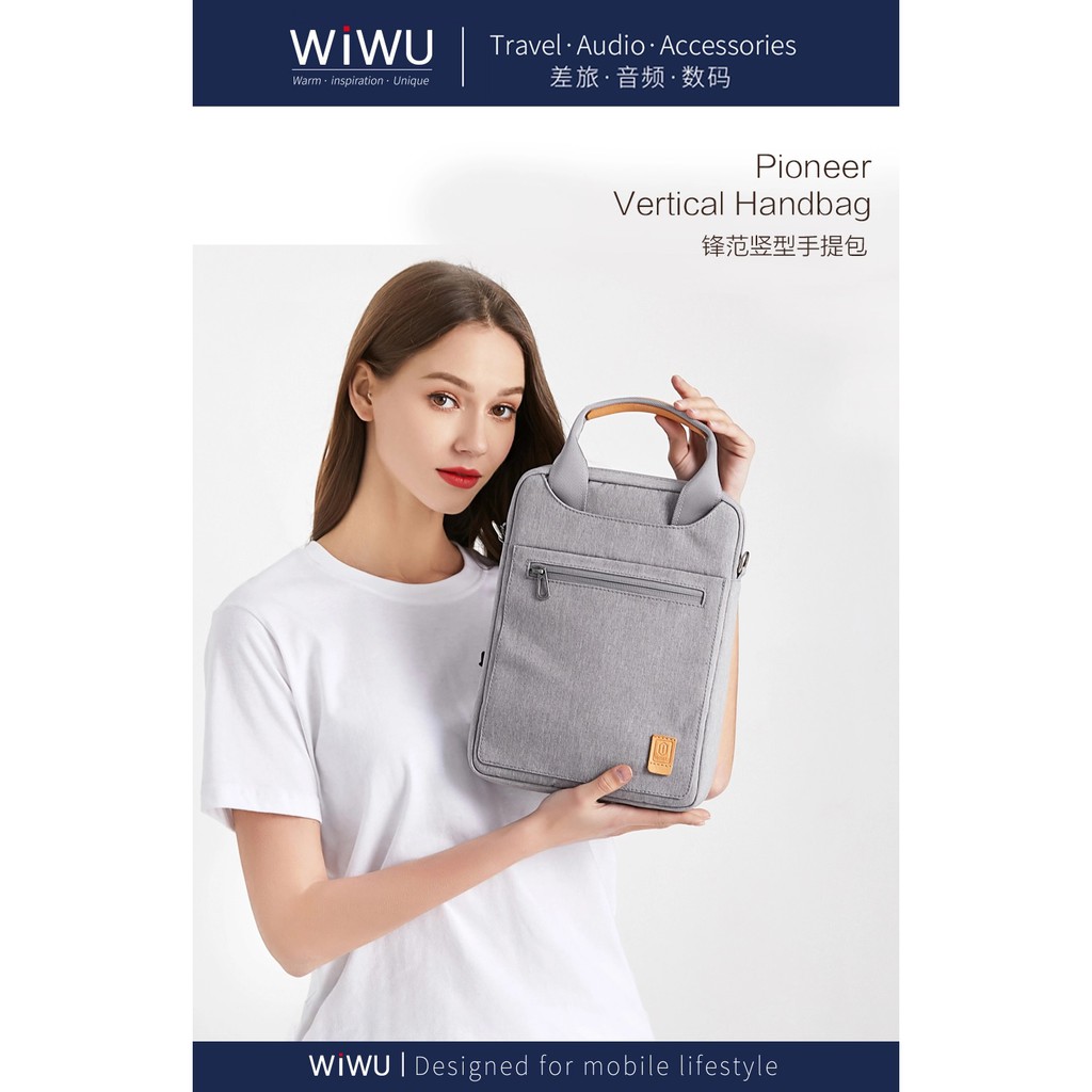 AKN88 -WIWU WP101-1 Tas Handbag Vertikal Tablet ukuran Up To 11 inch