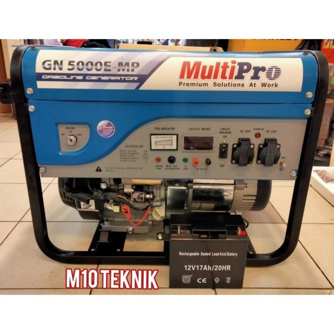 Mesin Genset Listrik Bensin 4000 Watt Multipro Gn 5000E-Mp Gn5000Emp