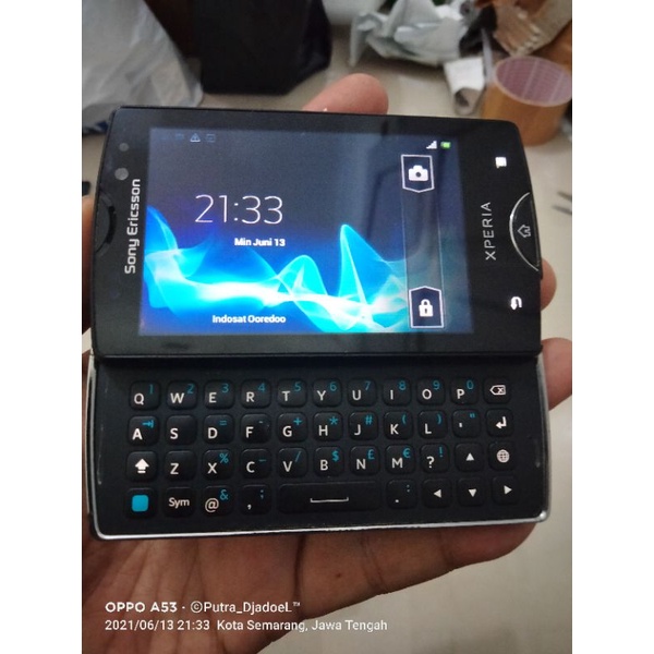 Sony Ericsson Xperia SK17i Mini Pro Slide Black Normal Original Mulus Langka Jadul Speaker Bass