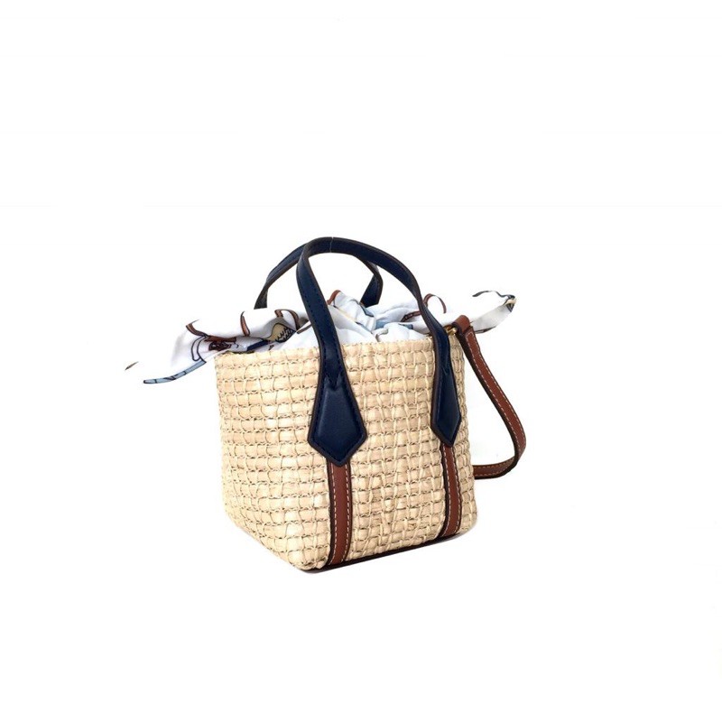 TB Nano Perry Straw Tote