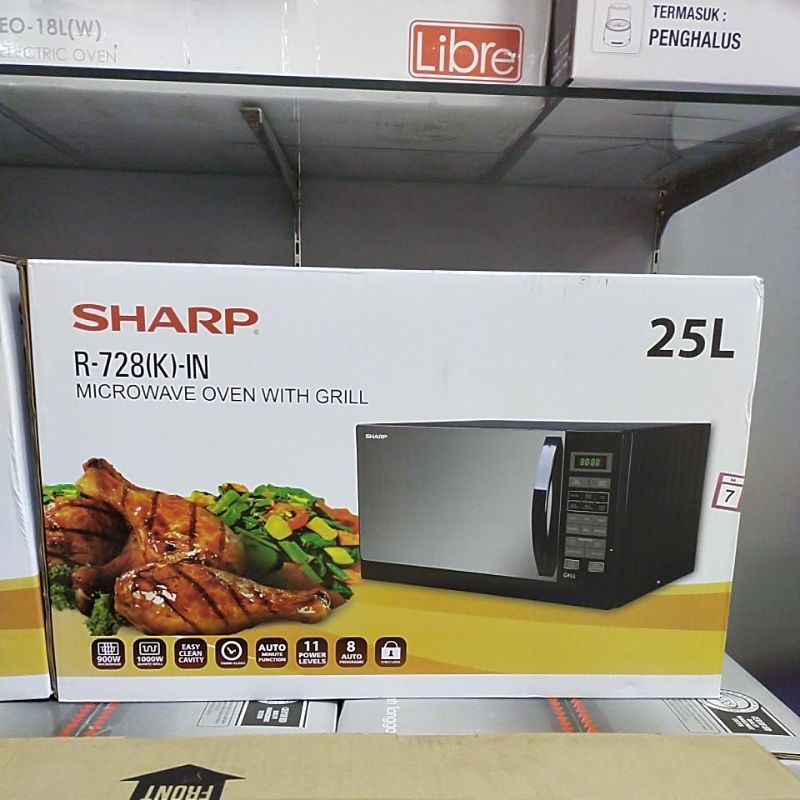 Microwave Oven Grill Sharp 25 Liter R-728(S)-IN / R-728(K)-IN