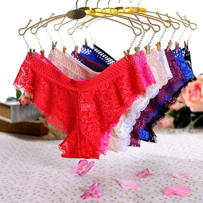 Celana Dalam Low Waist Sexy G String Lace Lingerie thong C028