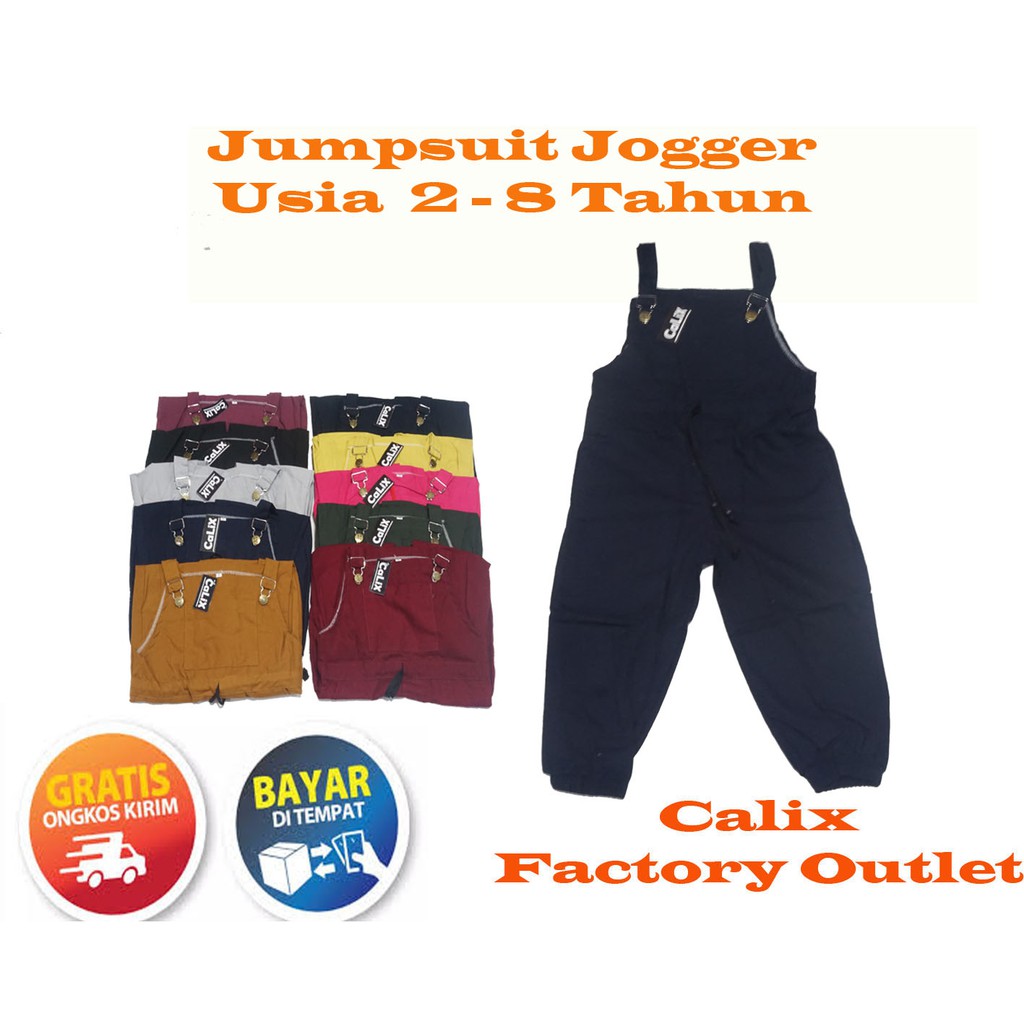 Jumpsuit Jogger Baju Kodok Anak Unisex