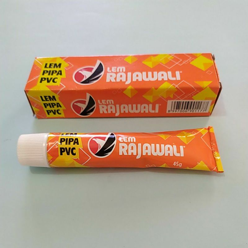Lem Pipa paralon PVC  RAJAWALI tube 45 gram (harga per pc) dapat merekatkan dalam keadaan basah