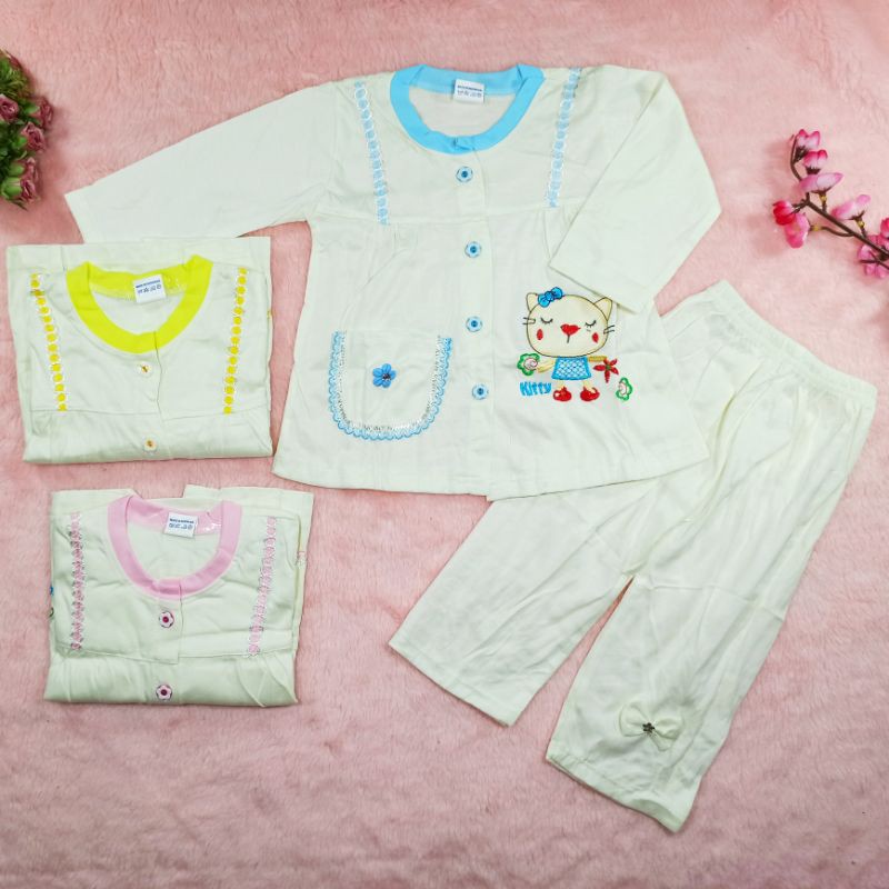 Ss#4001 Babydoll Anak size 6-12bulan / Baju Tidur Anak Perempuan / Setelan Anak / Piyama Anak