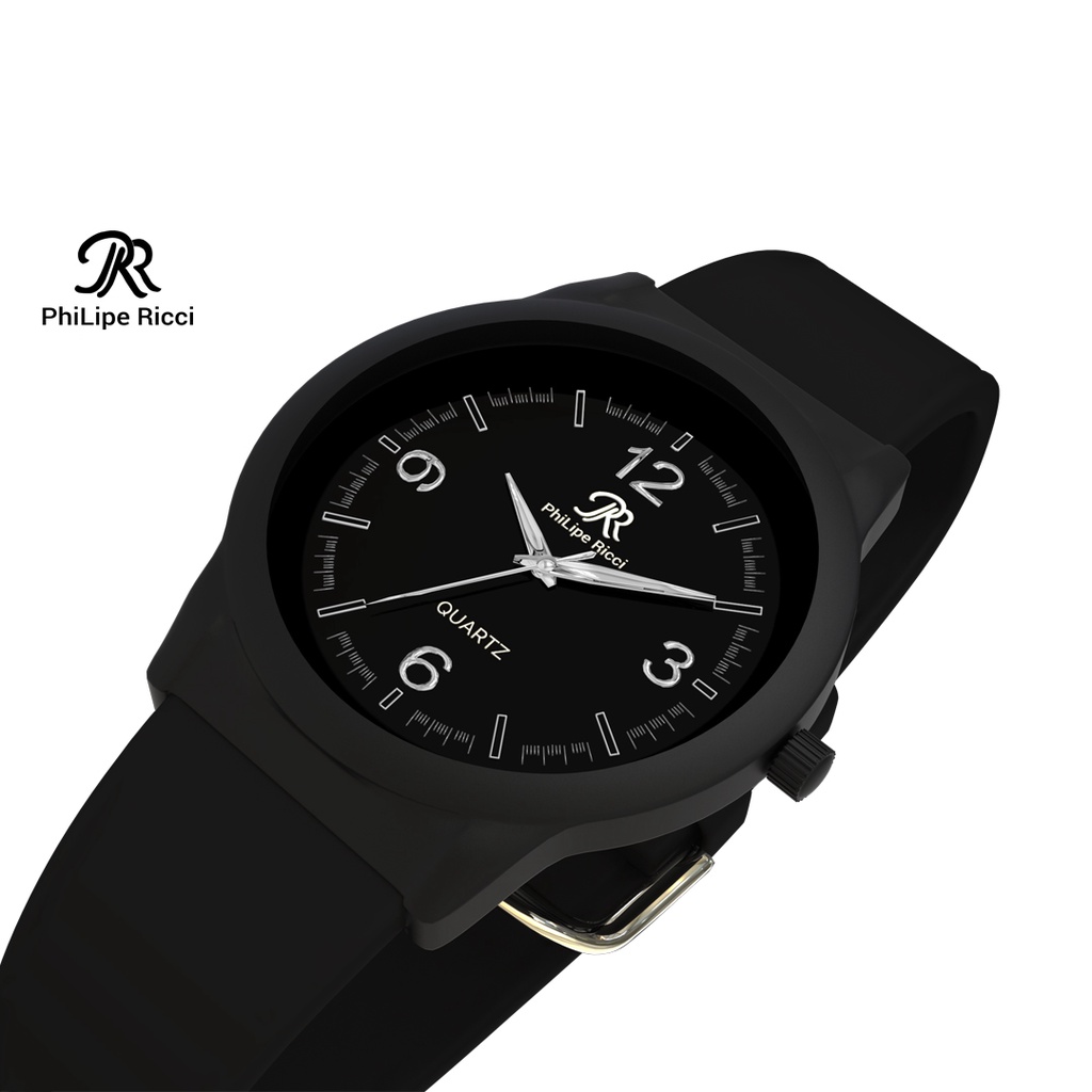PhiLipe Ricci Jam Tangan Pria Karet Analog Terbaru L6558 Free Box