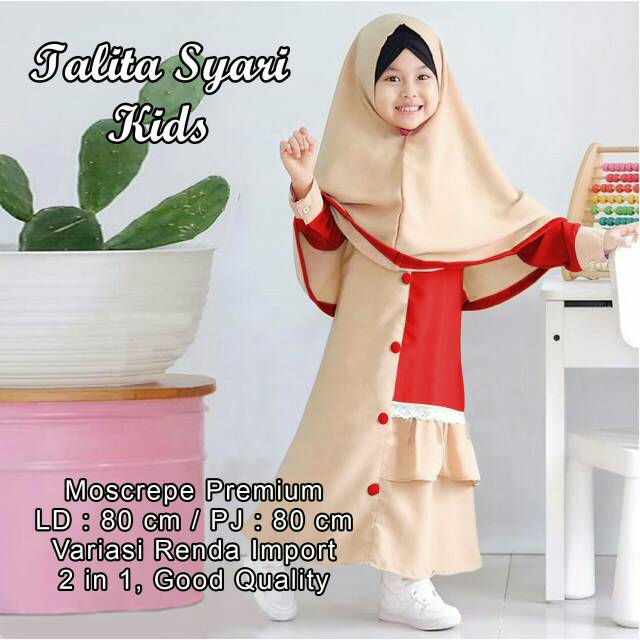 Setelan Baju Gamis Anak Perempuan Umur 3 4 Tahun TERBARU EDISI LEBARAN 2023 MURAH PREMIUM  Pakain Ga