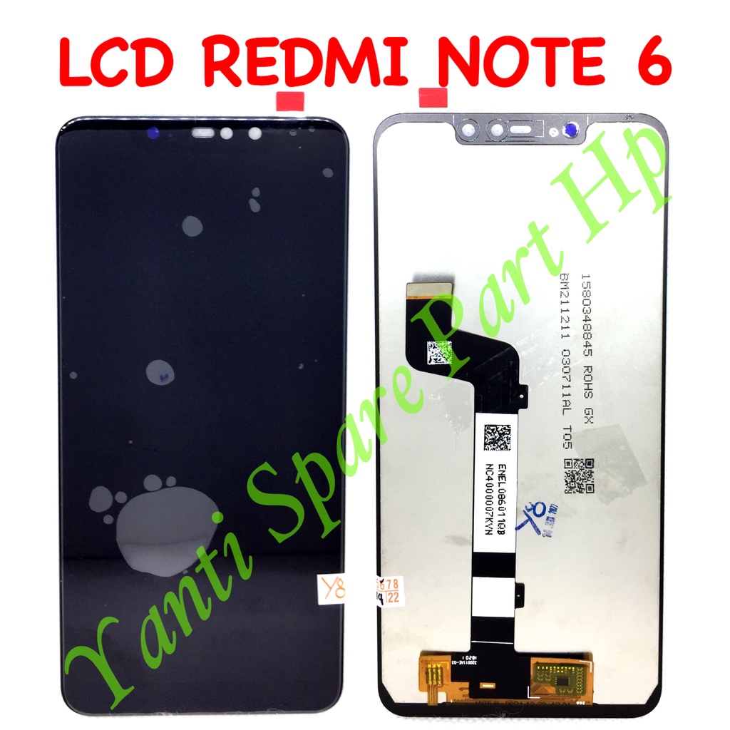 Lcd Touchscreen Xiaomi Redmi Note 6 Pro Fullset Original New