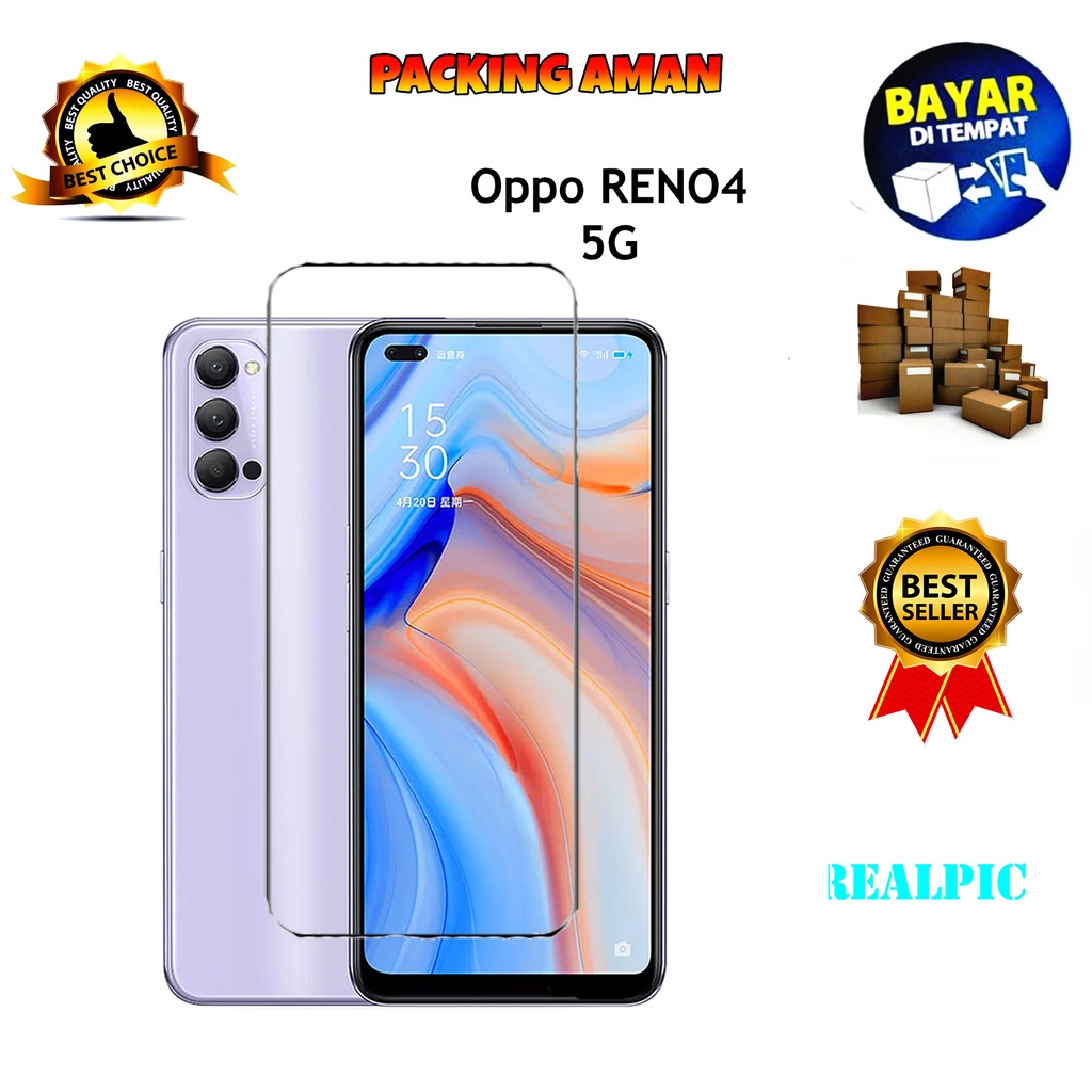 Tempered Glass Oppo Reno4 5G Screen Protector Anti Gores