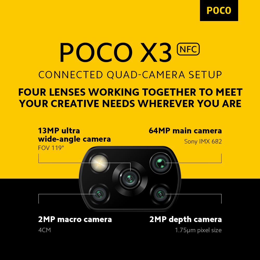 Xiaomi Poco X3 NFC [6GB+64GB - 8GB+128GB] Snapdragon 732G - 64MP Quad Camera Garansi Resmi Indonesia-5