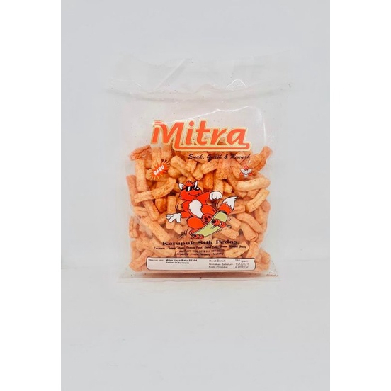 

kerupuk stik pedas Mitra 165g