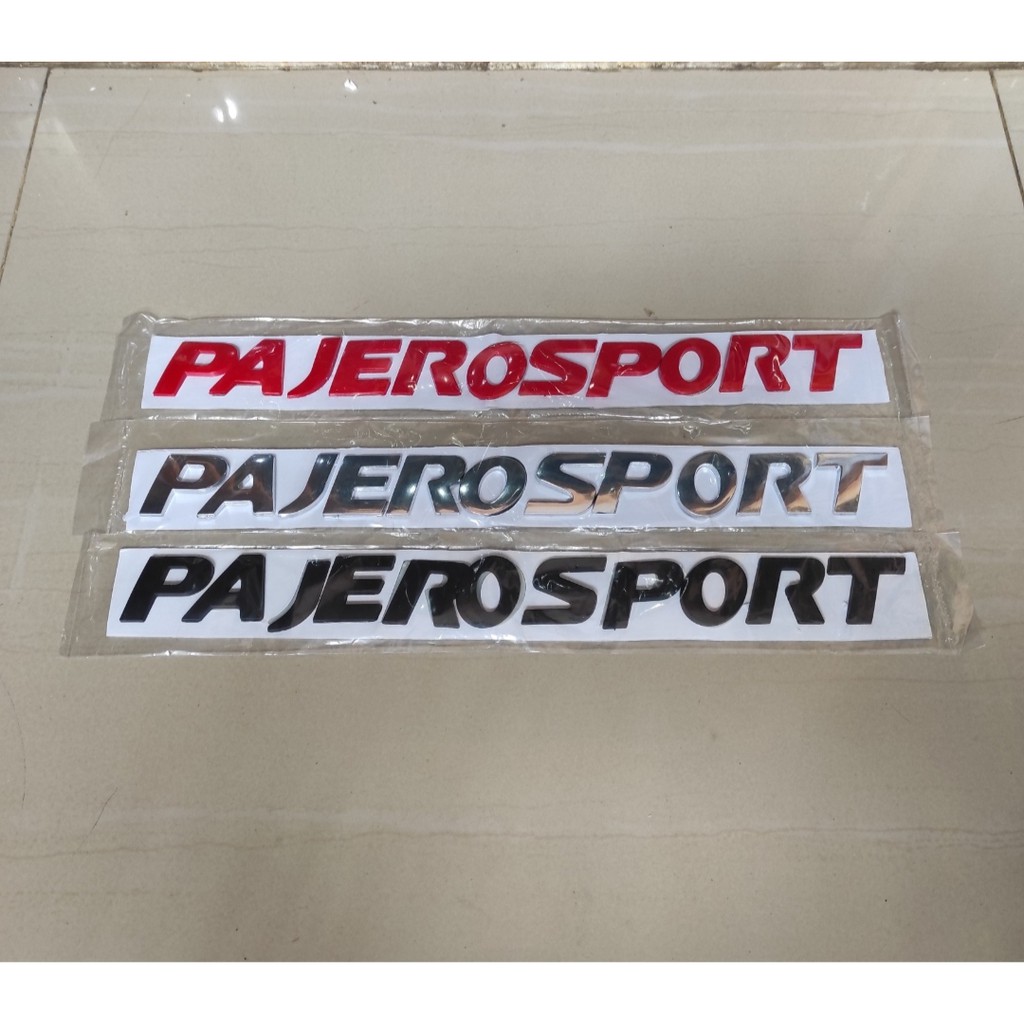 Emblem Pajero Sport Kap Mesin Mobil Logo Pajero Sport Warna