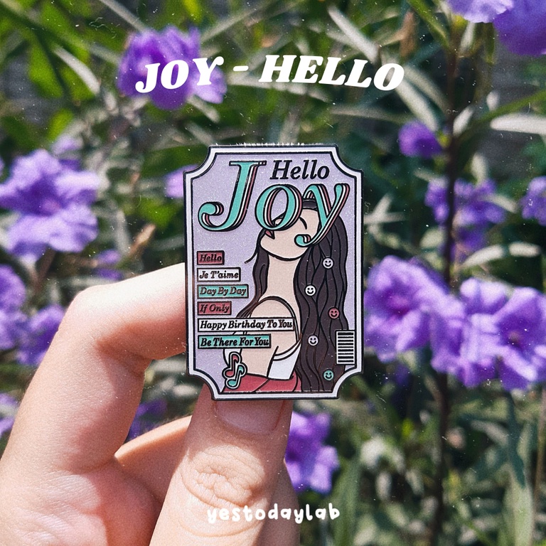 Red Velvet Enamel Pin Joy - Hello