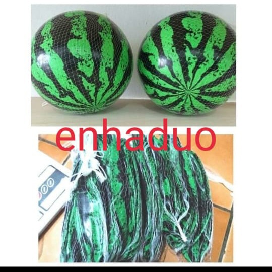 Mainan bola karet model buah semangka