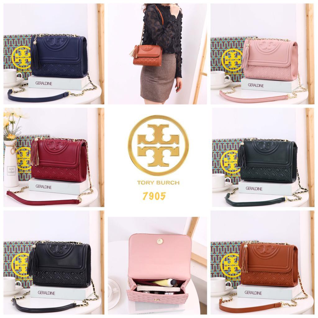 TAS Tb fleming small flap bag 7905 DEN TAS SELEMPANG WANITA IMPORT