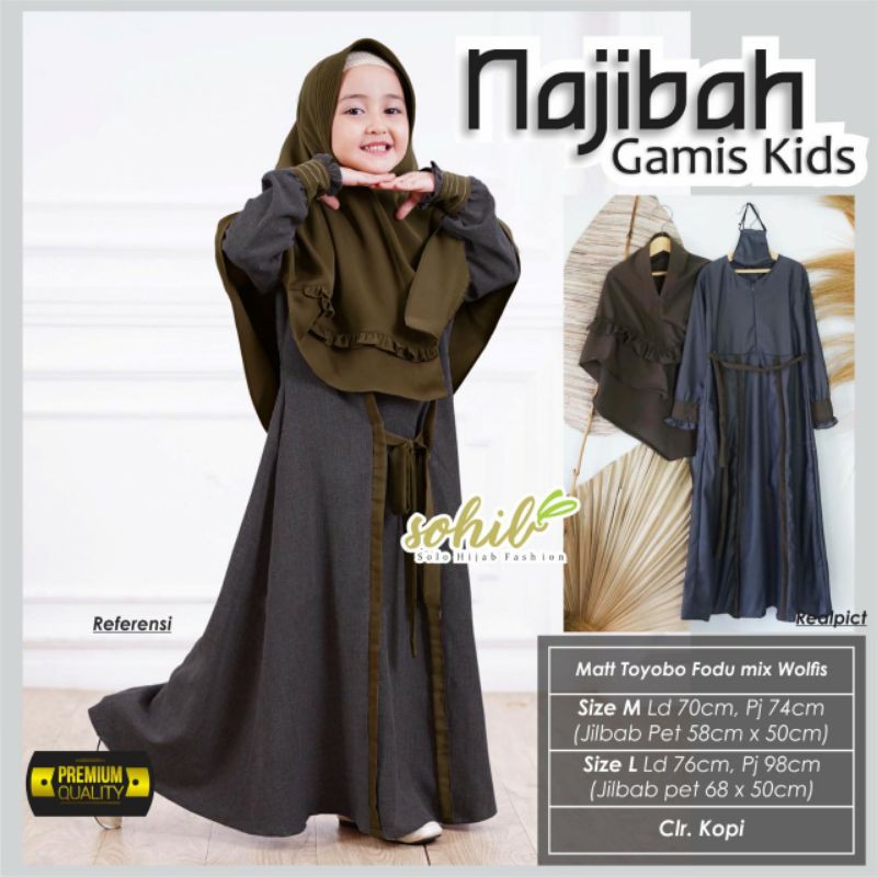GAMIS KOKO ANAK NAJIBAH SYARI REALPICT ORI SOHIB