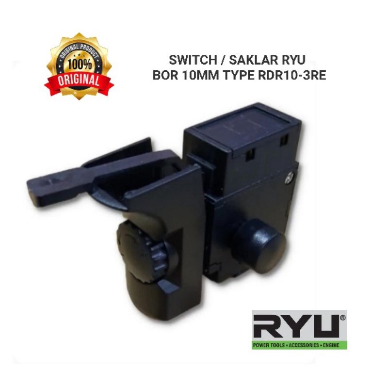 Switch Saklar Bor 10mm Bolak Balik RYU RDR10-3RE / Skakel On Off Mesin Bor 10 mm RYU RDR 10 3RE