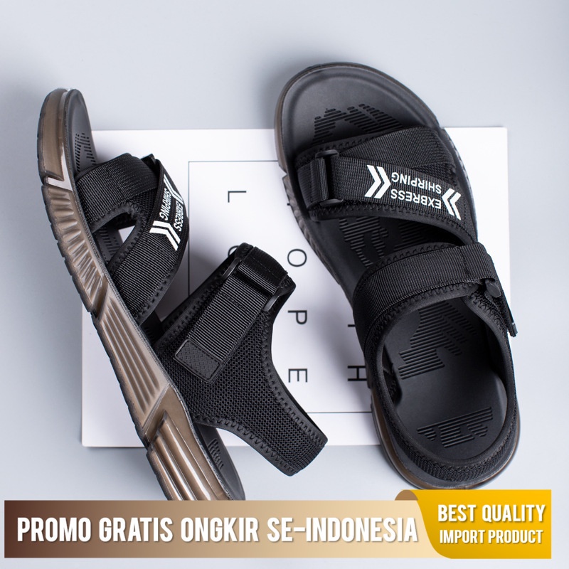 Sandal Pria Casual Laki-laki 2022 Sepatu Pantai Moden Muda Luar Sana Bernafas Bantal Udara Kasual Sa