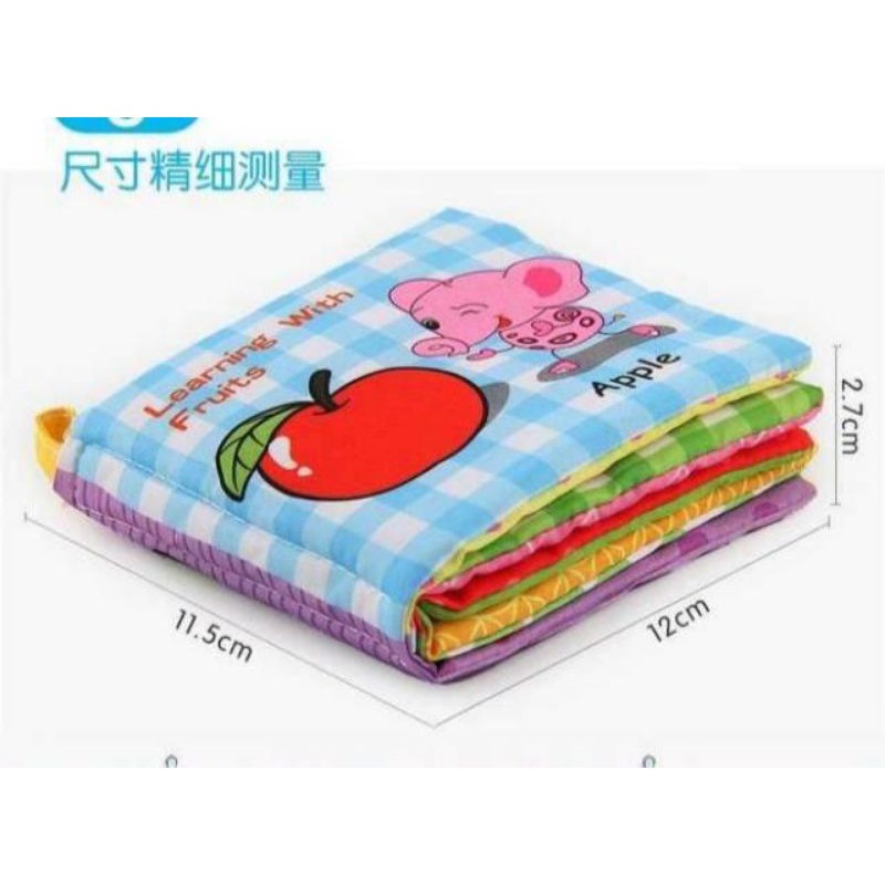 Buku kain bayi Buku Cerita Bahasa Inggris Bunyi nyitnyit Softbook Buku Bantal Softbook