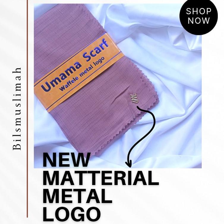 Paling Disukai.. HIJAB VOAL WAFFLE LASERCUT UMAMA PART I LOGO METAL