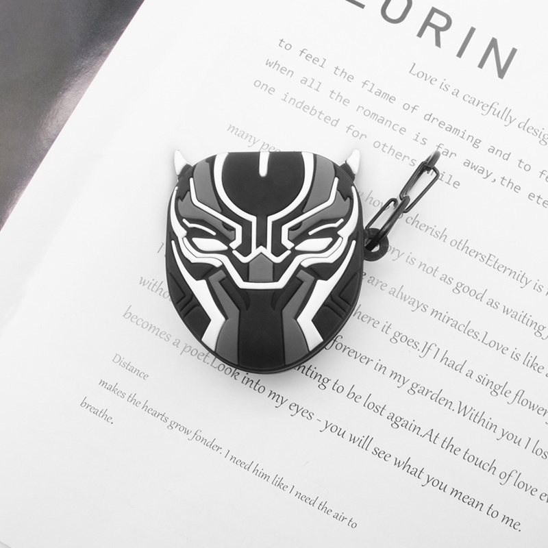 btsg Cute Panther Protective Cover Silicone Case for Galaxy-Buds live Earphone