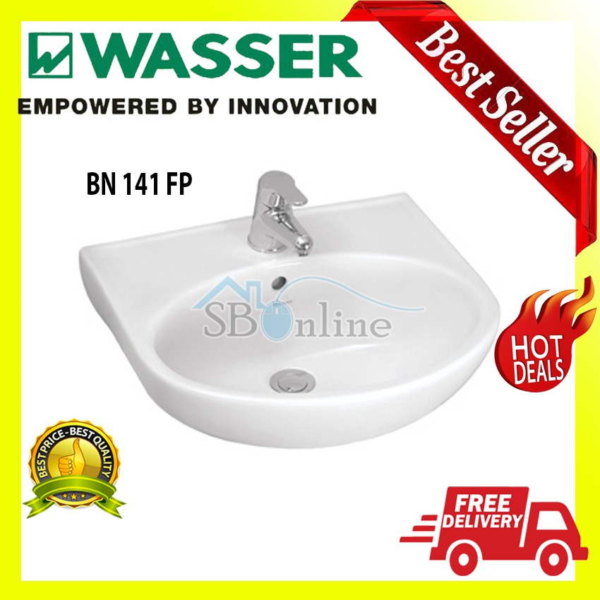 Wall Hung Basin Wastafel by Wasser - BN 141FP