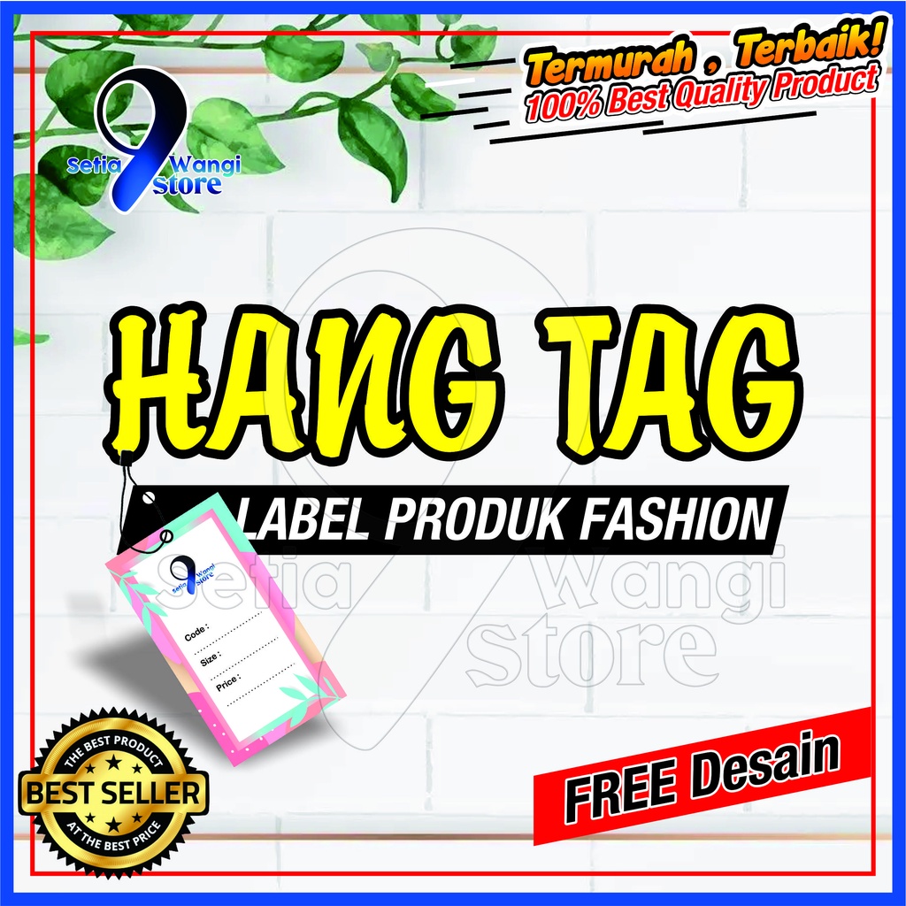 

Hang Tag Label Produk Custom Free Desain