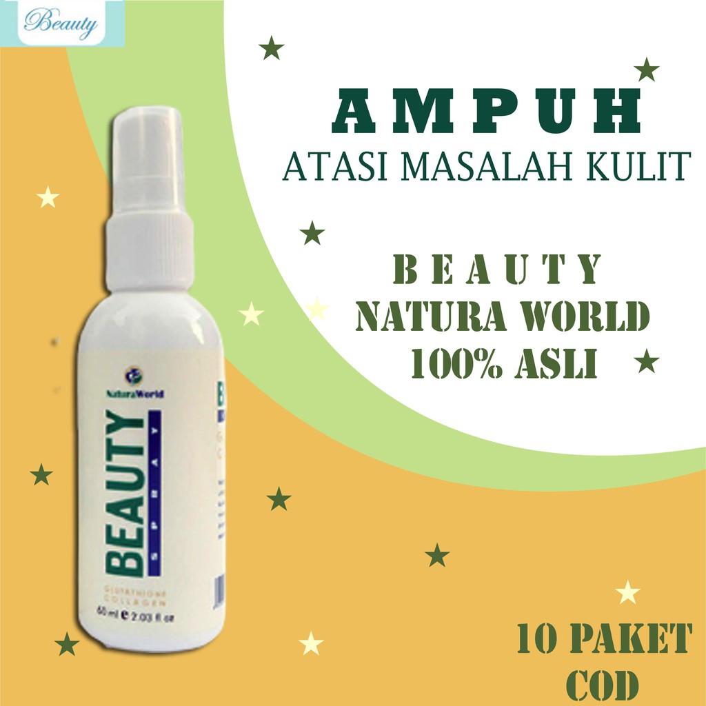 Setting spray make up finishing make up natura beauty spray