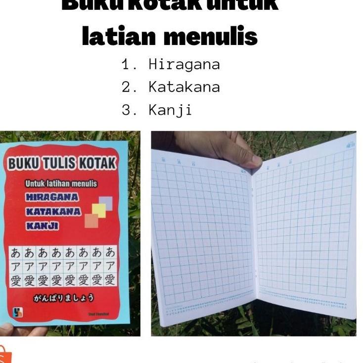 

D-ENU〉 {✓〉 Buku Tulis Kotak Besar Untuk Latihan Menulis Hiragana Katakana Kanji Bahasa Jepang