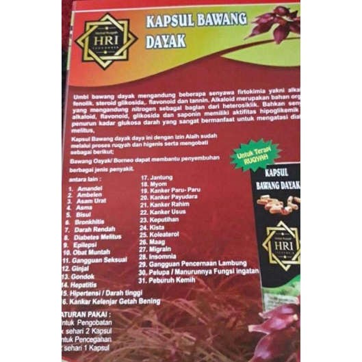 

Kapsul Bawang Dayak
