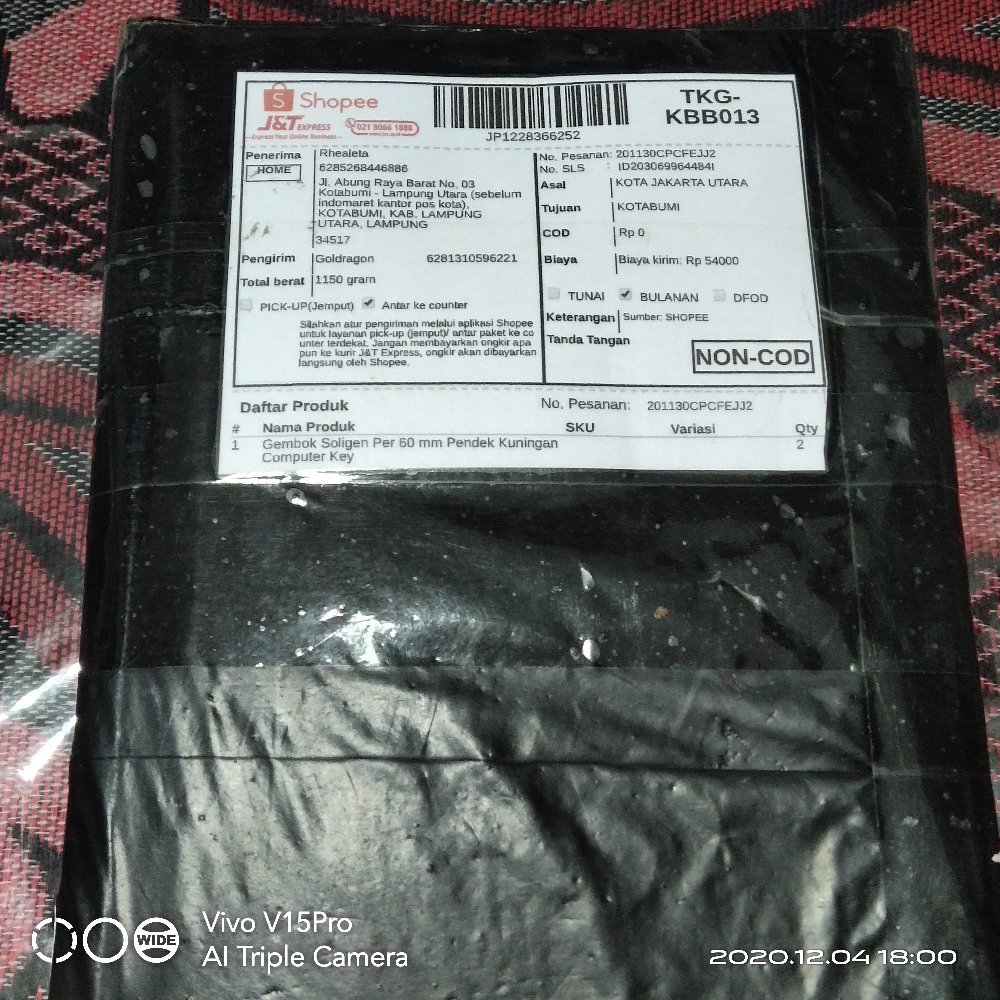 Gembok Soligen Per 60 Mm Pendek Kuningan Computer Key