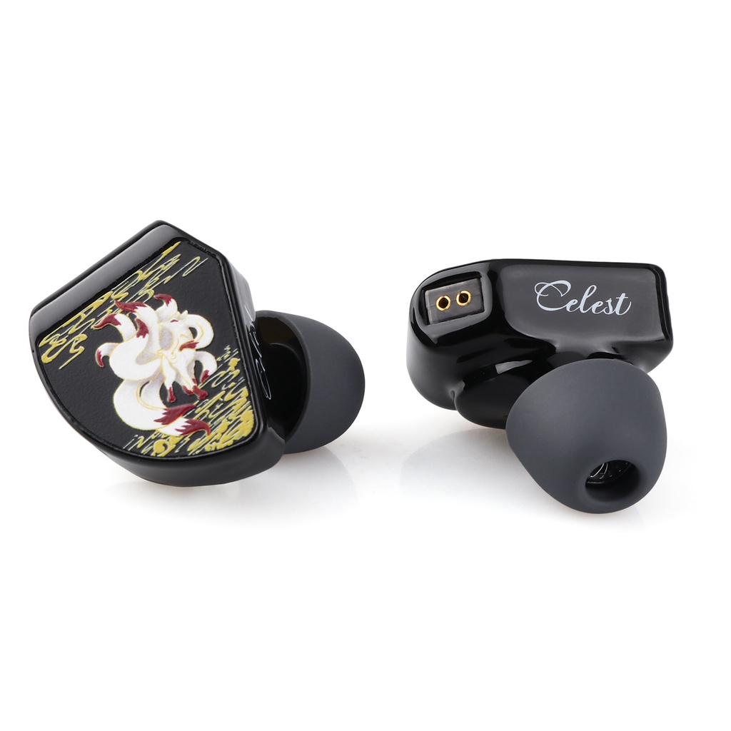 Kinera Celest Gumiho Driver + 1BA In Ear Kabel Tembaga Lapis Silver 2Pin 10mm IEM