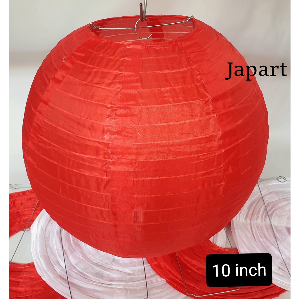 Lampion Outdoor Merah Putih Dekorasi 17 Agustus Lampion Kain Parasut TERMURAH