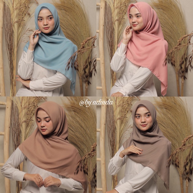 Hijab Voal Maika Plate Segiempat Jilbab Square