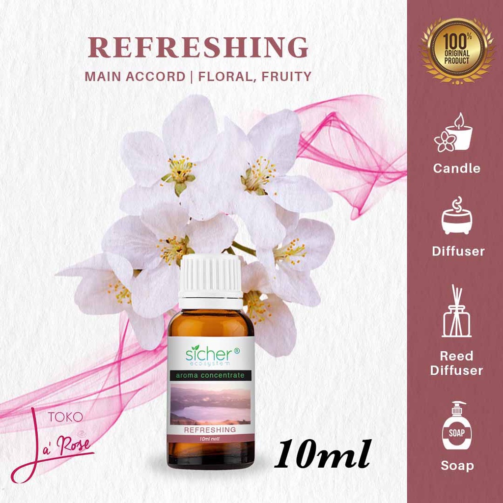 Aromatherapy Refreshing Aromaterapi Diffuser Essential Oil Pewangi Ruangan Natural Aroma Terapi Humidifier Pengharum Ruangan 10ml