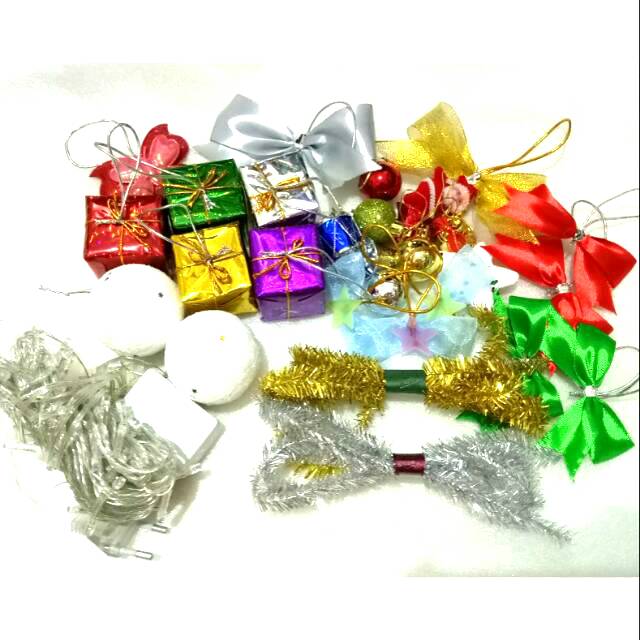 Set Hiasan Ornament Pohon Natal Lengkap