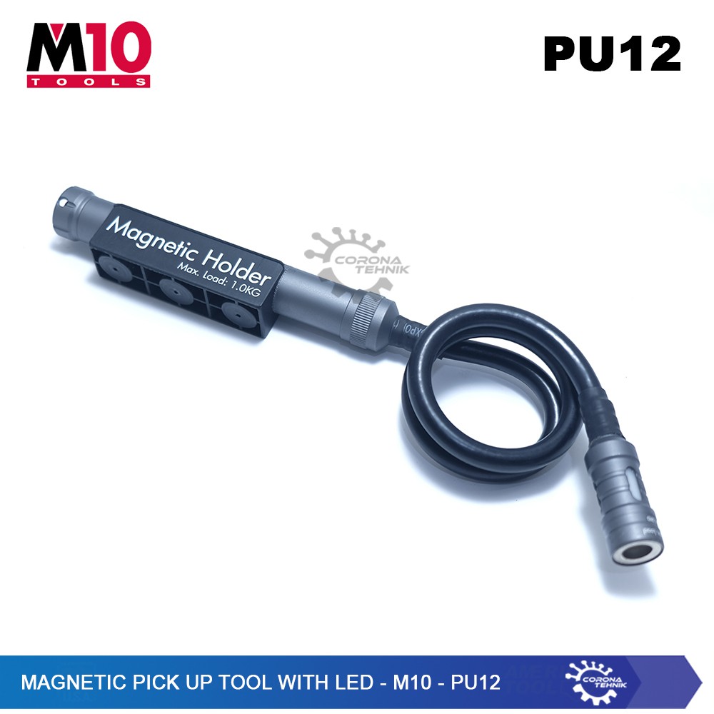 Magnetic Pick Up Tool With LED - M10 - PU12