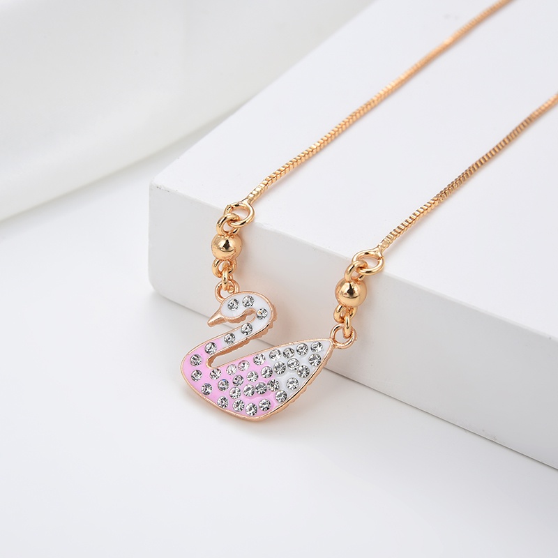 kalung titanium wanita emas muda model korea murah anti karat panjang asli silver nama selamanya 100-103n