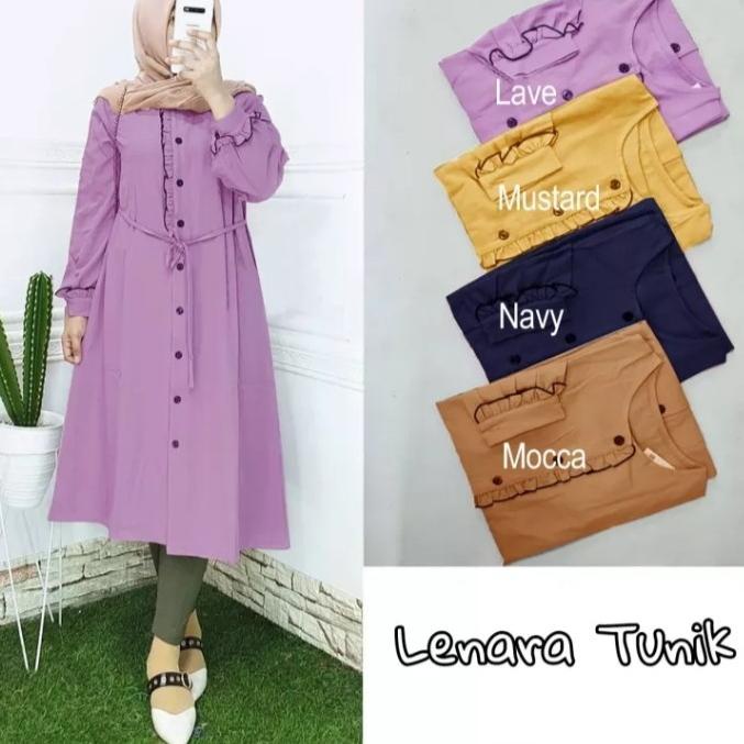 TKA.568168 ▪ baju tunik wanita / tunik Atasan /fashion wanita / lenara tunik/L-XL