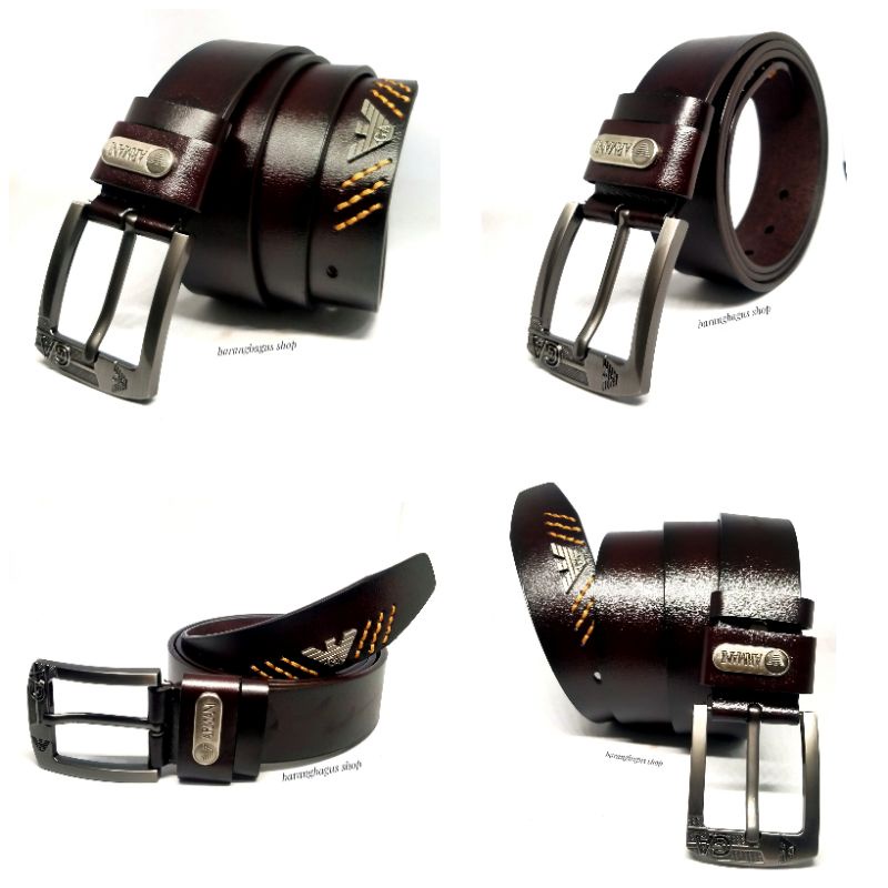 ikat pinggang belt gesper sabuk kulit pria Import G Ar