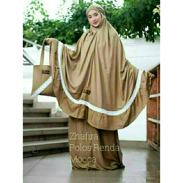 EXTRA JUMBO MUKENA BALI MUKENA RENDA  ORI ZHAFIRA