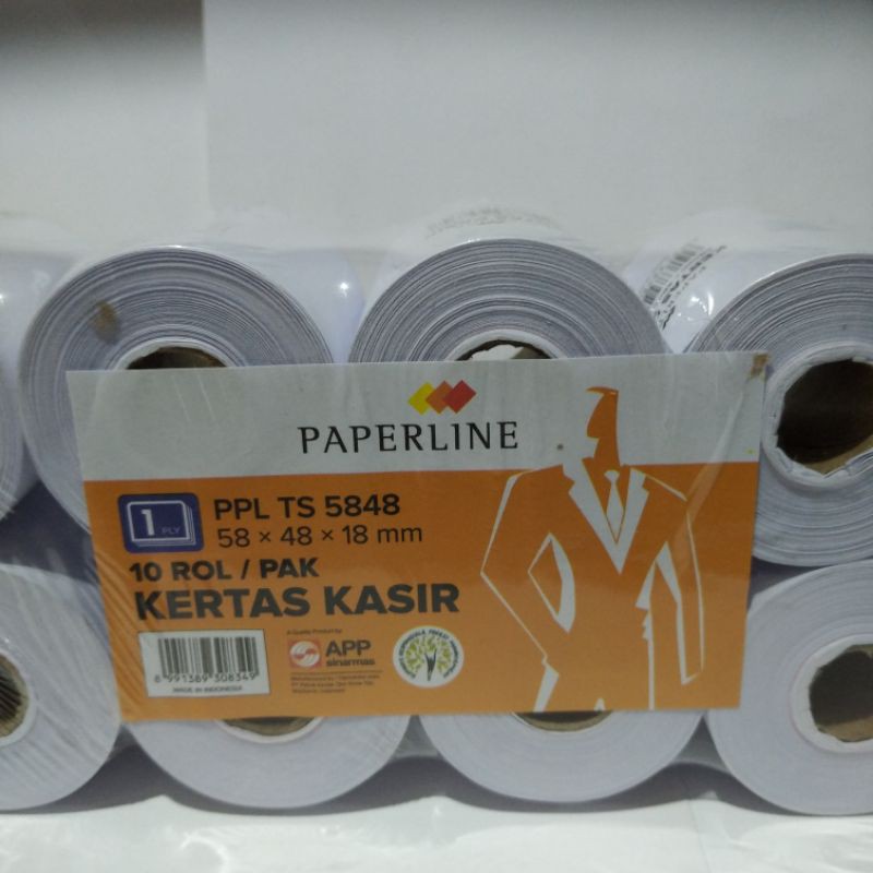 

Kertas Kasir Telstruk 58x48 Merk Paperline 1 Ply