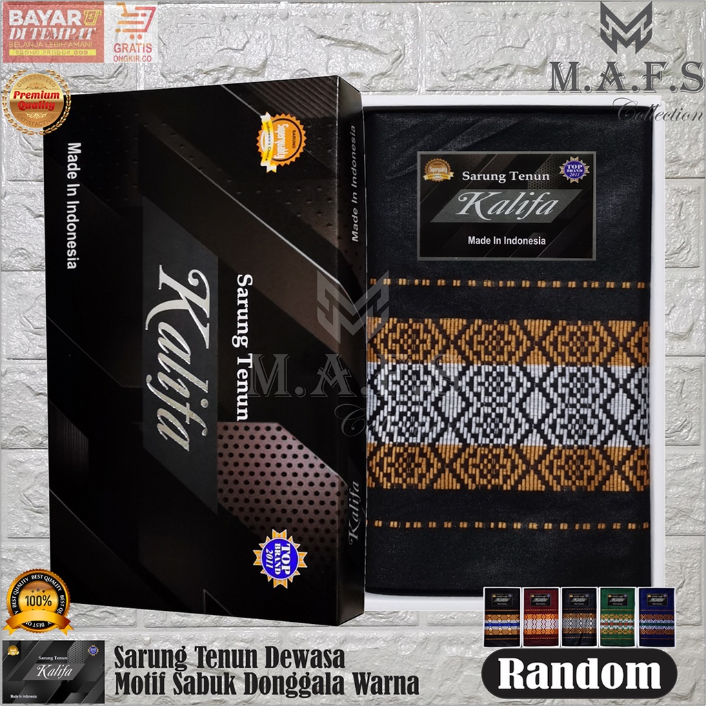 Sarung Tenun Dewasa Polos Motif Doby Sabuk Donggala Premium Kalifa