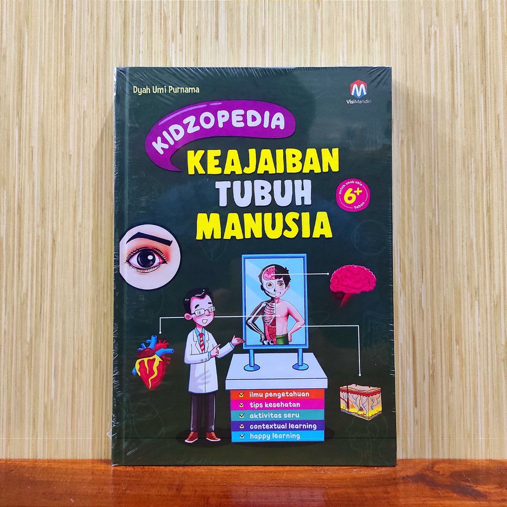 Buku Anak Kidzopedia Keajaiban Tubuh Manusia Hard Cover Visi Mandiri