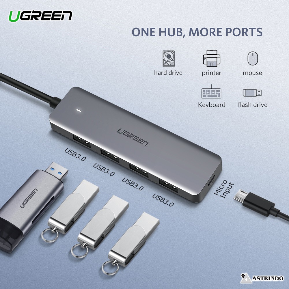 UGREEN 4in1 USB Hub Type A 3.0 4 port USB-A - CM219