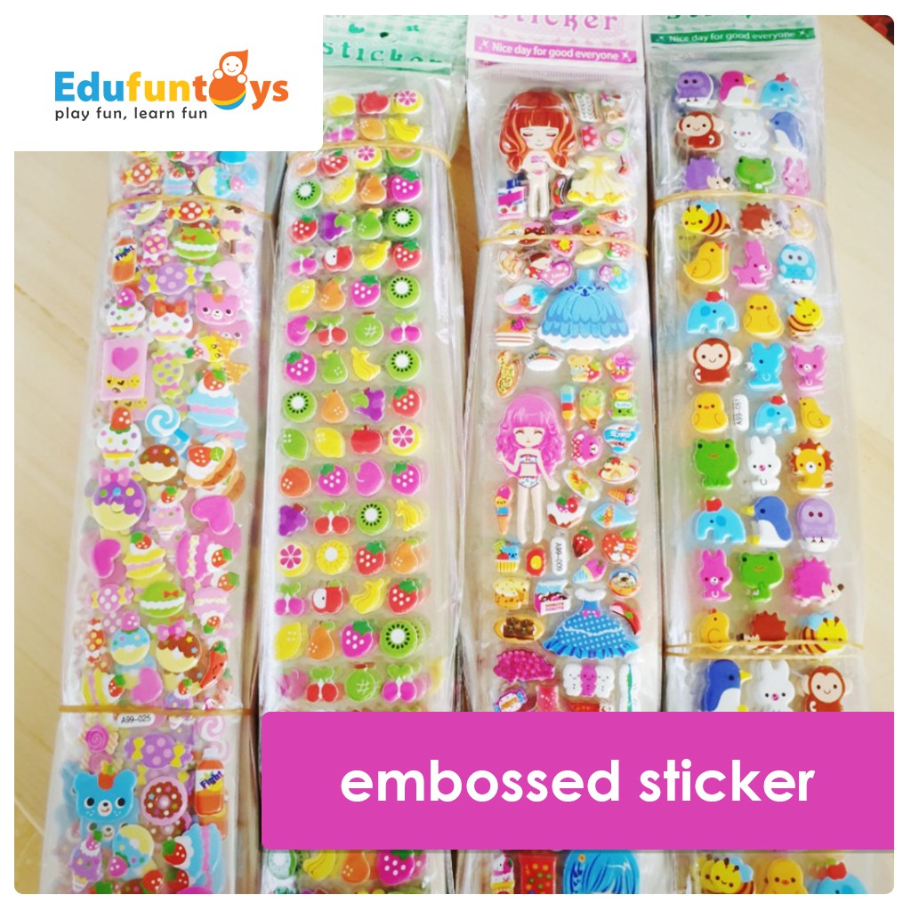 

STIKER EMBOS TIMBUL panjang 30 cm/ sticker timbul panjang/ blink sticker/ stiker bts bt21