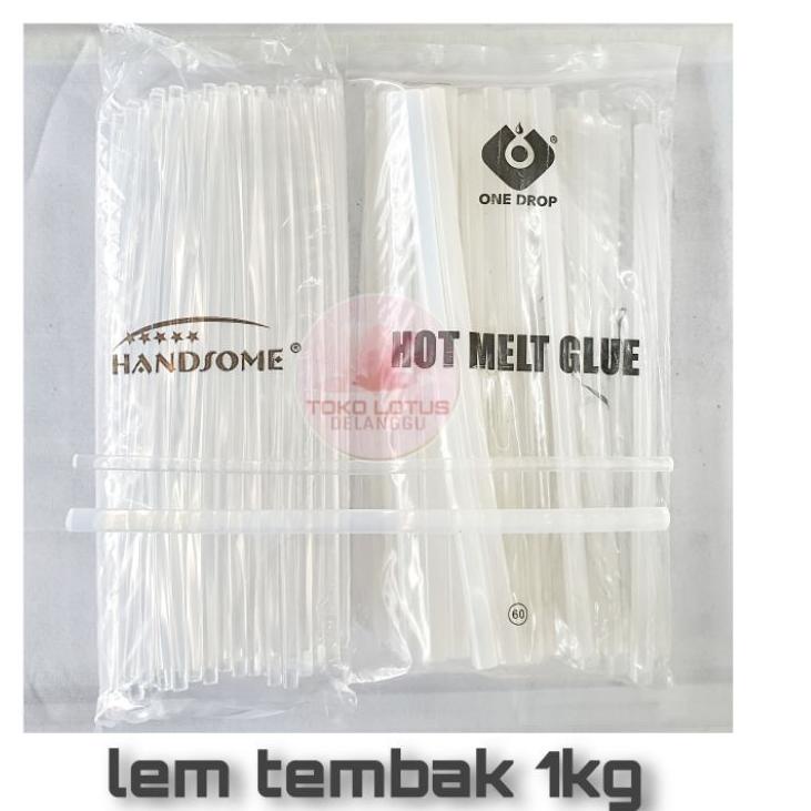 

Model Baru.. Isi lem tembak 1KG KILOAN / refill lem lilin / glue gun kecil / lem bakar panjang 30cm (1kg +/- 96 biji lem kecil)