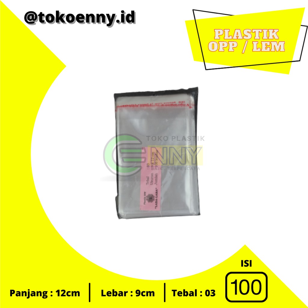 Plastik Opp /  Plastik Roti / Plastik Lem 9x12 03 - Laba Laba