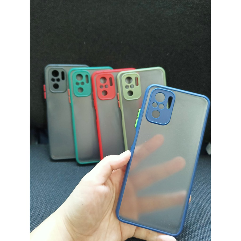 CASE HP XIAOMI REDMI NOTE 10 SOFTCASE DOVE MATTE PLUS PELINDUNG CAMERA